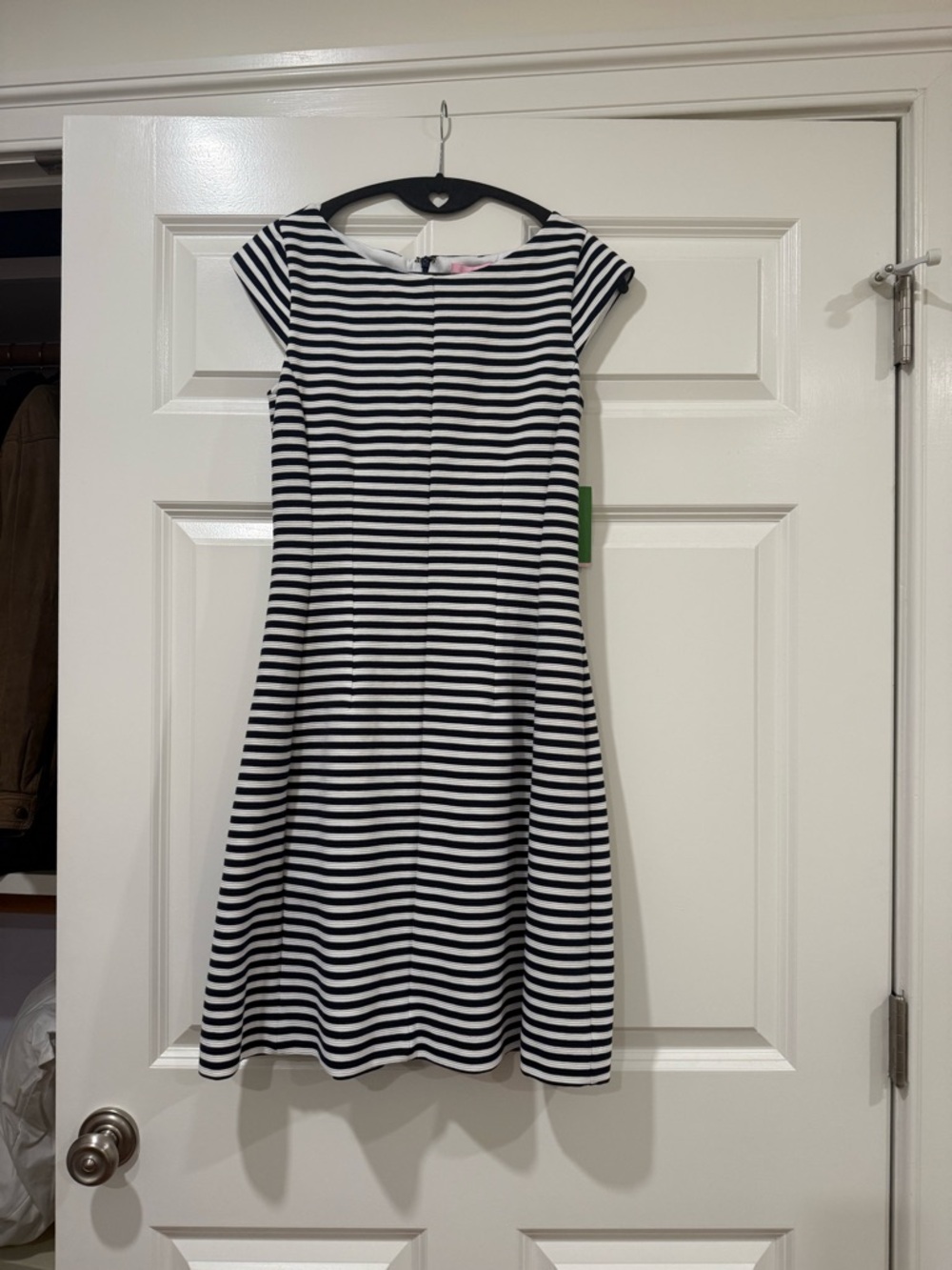 Lilly Pulitzer Classic Navy & White Striped Cap Sleeve Dress